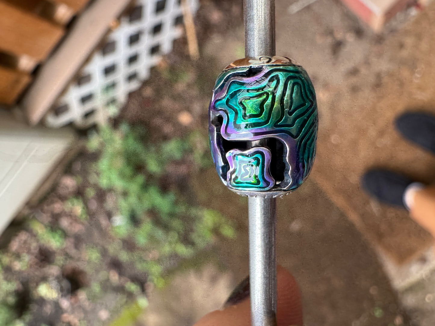 In Search - Blue Green Enamel