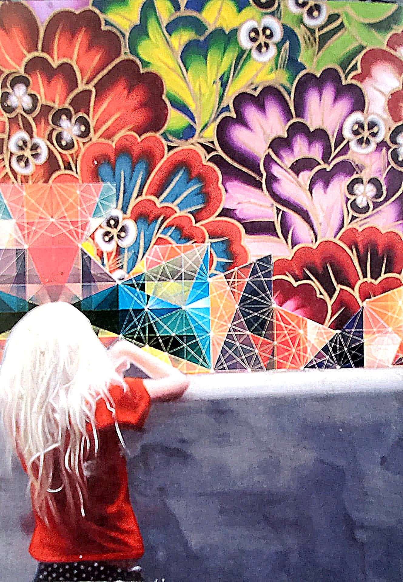 IMAGINE bead and IMAGINE Original Collage Art Print 8 X 10