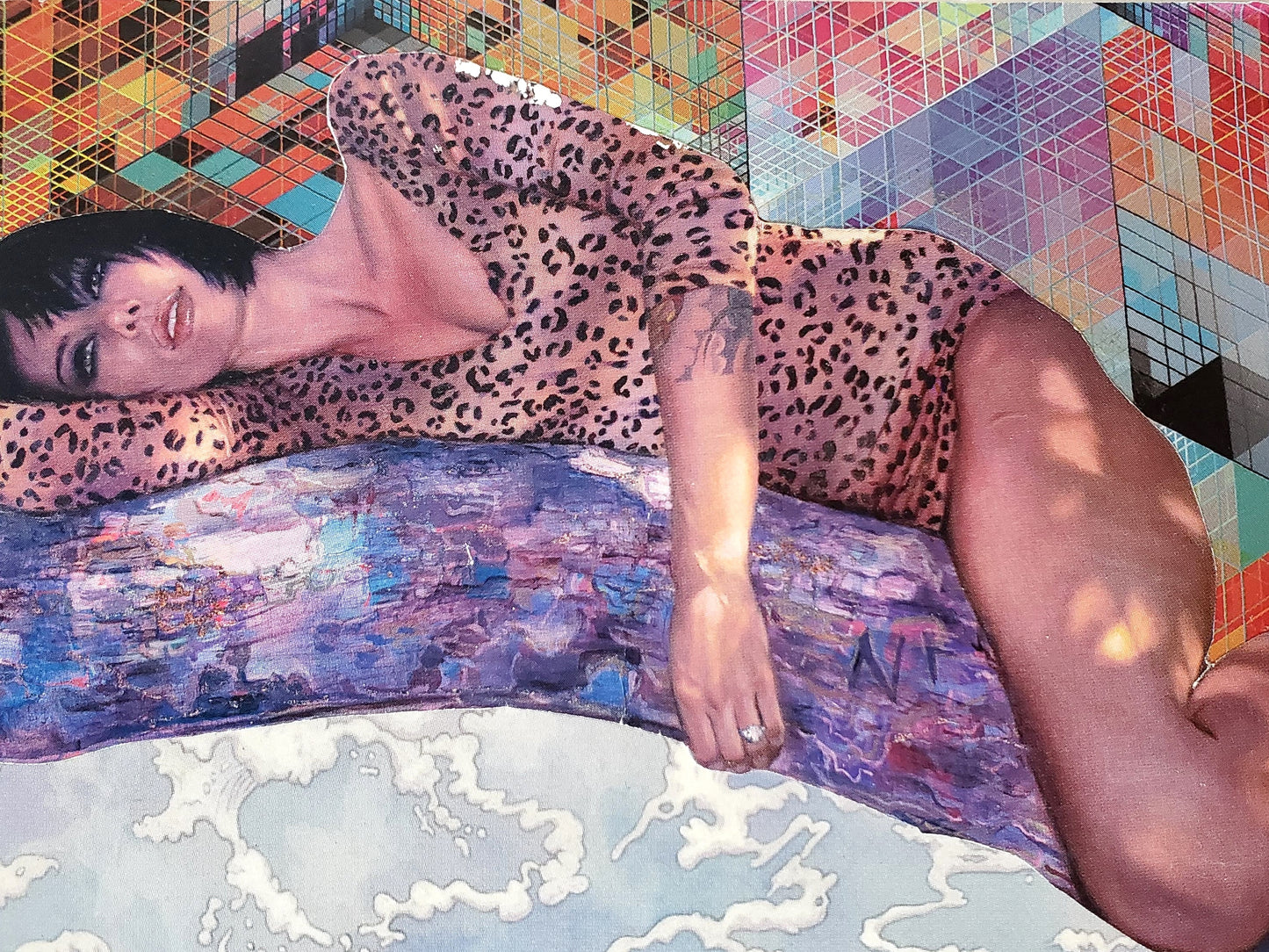 STREAM bead and STREAM Original Collage Art Print 8 X 10
