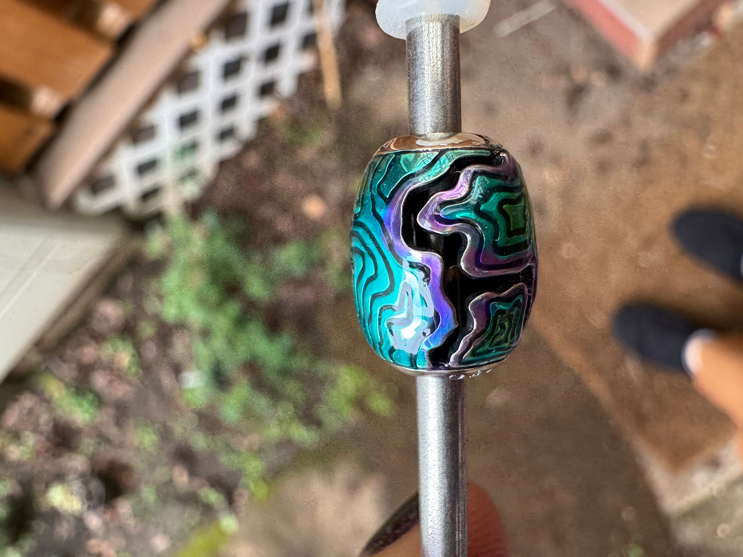 In Search - Blue Green Enamel