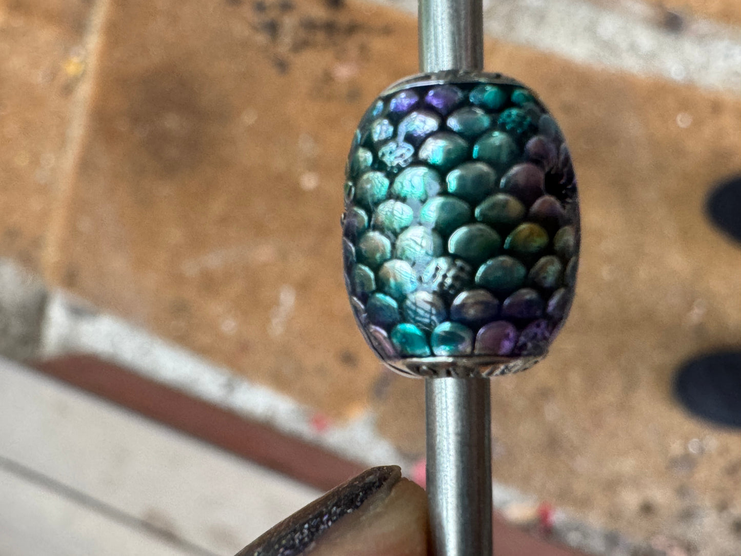 In Process-blue/green enamel