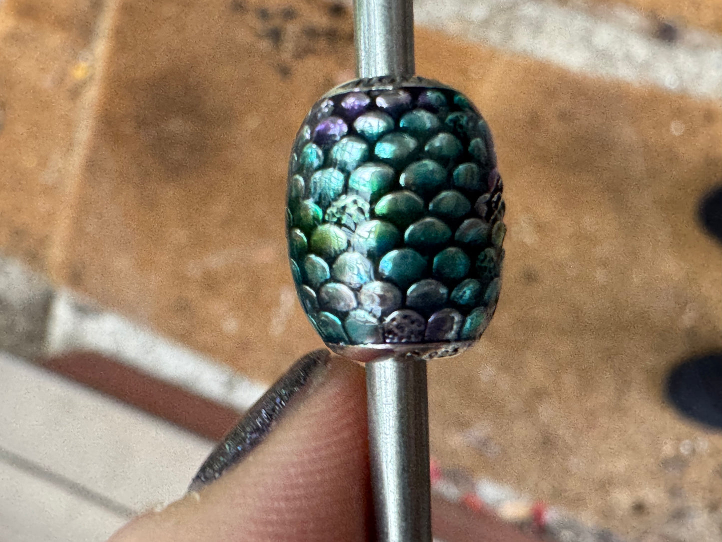 In Process-blue/green enamel