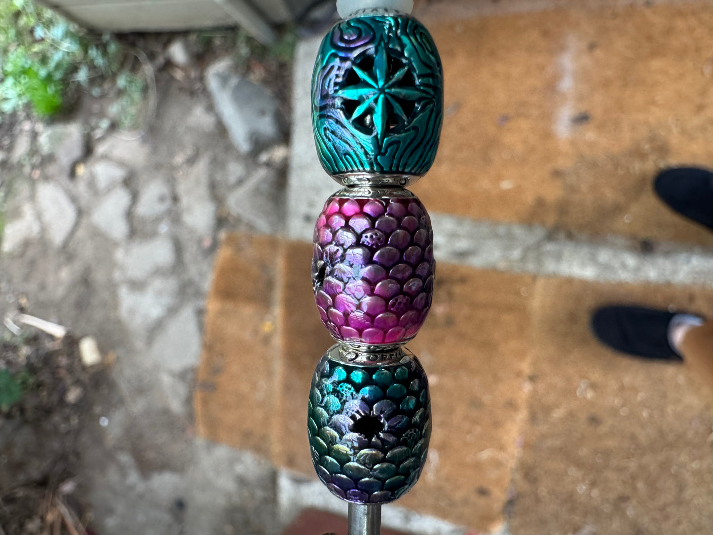 In Process-blue/green enamel